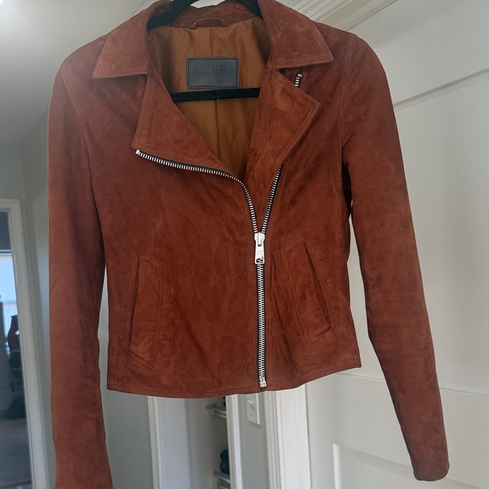 All saints Brown Suede Women's Jacket